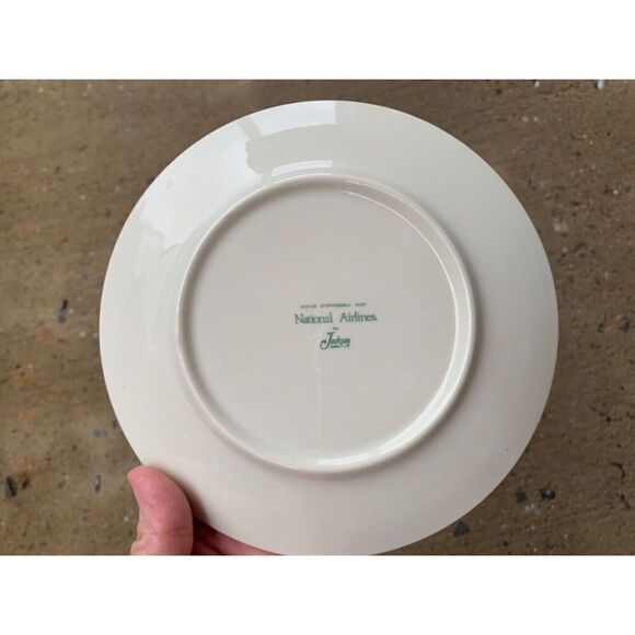 4 VINTAGE NATIONAL AIRLINES JACKSON CHINA 7” DESSERT PLATES 1970'S - Picture 9 of 9